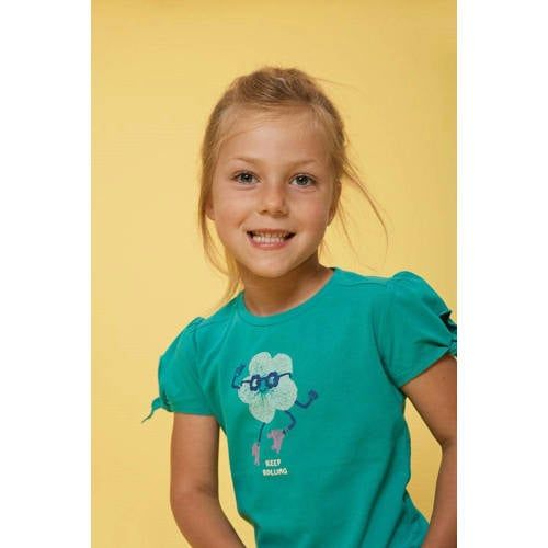 Jubel T-shirt Rolling into Spring groen