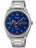 Casio MTP-M300D-2A Herenhorloge - Staal - Blauw