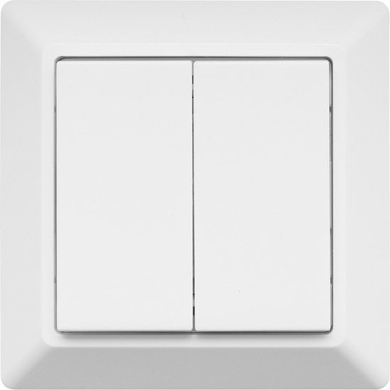 RexTech Draadloze Zigbee schakelaar - Voor 2 groepen - Wit