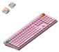 NuPhy Node 100, clavier mécanique sans fil, profil haut, disposition ANSI US, Bluetooth, 2,4 GHz, USB-C, rose clair, Blush Max
