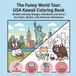The Funny World Tour: USA Kawaii Bold and Easy Coloring Book