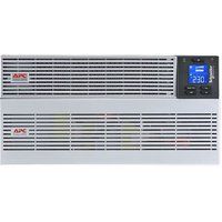 APC Easy UPS On-Line - UPS (rack-monteerbaar / extern) - uitgebreide looptijd, hardwired aansluiting (1P+N+E), intelligente kaartgleuf, met railkit - 230 Volt wisselstroom V - 6 kW - 6000 VA - Lithiumion - RS-232, USB, RJ-11, RJ-45 - 5U - zwart, zilver