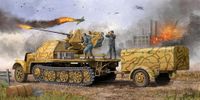 Trumpeter 01526 Model Kit Duits 3,7 cm Flak 37 op Canon zelfrijdende SD. KFZ. 7/2 Late versie