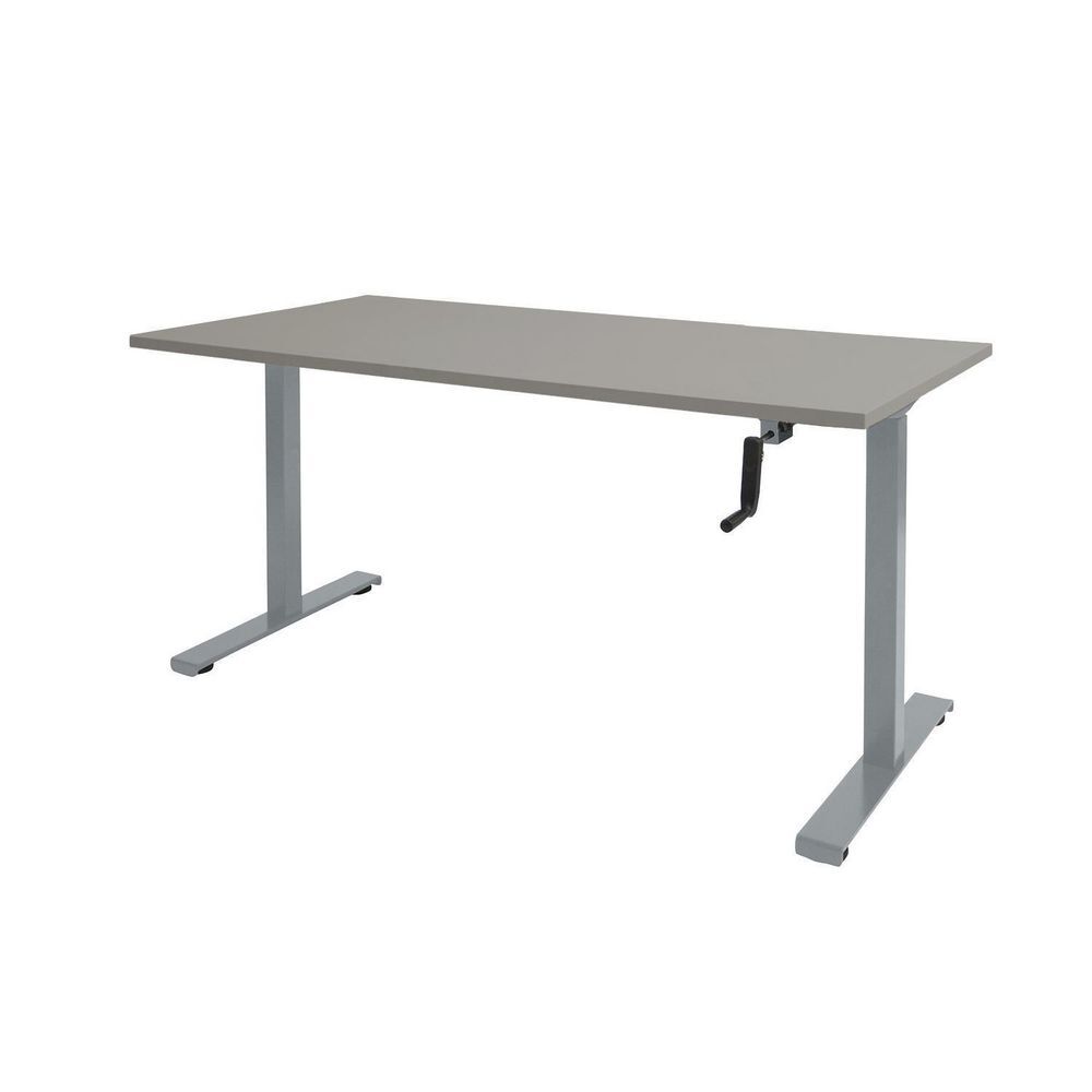 Prof Desk Bureau Pendolo basic 160x80 cm, Lichtgrijs, Aluminium