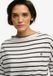 Superdry Studios Boothals Slub Longsleeve Femme Manches Longues T-shirt Taille 8 Coton/Lyocell Rayure Optic/Eclipse Navy