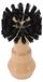 Brosse de nettoyage Conception professionnelle - Brosse pour machine à café - Tête de brosse en nylon - Manche en hêtre - Couverture multidirectionnelle - Prise en main confortable - Brosse à café