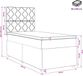 vidaXL Boxspringbed met matras met hoofdeinde Donkergrijs Enkel Stof