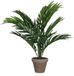 Mica Decorations Areca Palm Kunstplant in Bloempot Stan - H45 x Ø60 cm - Groen