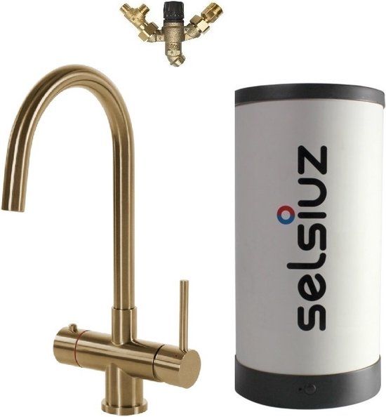Selsiuz Rond Gold / Goud met Combi (Extra) boiler