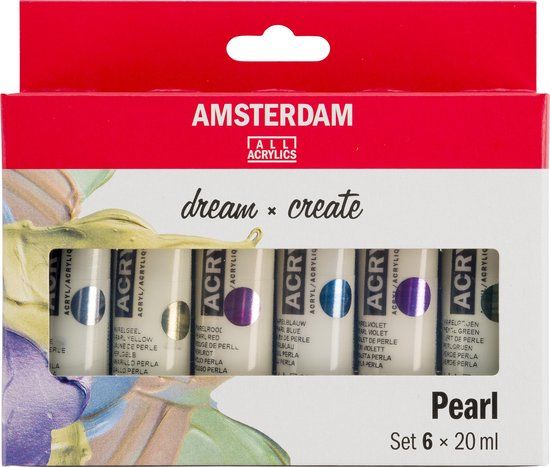 Amsterdam Standard Series acrylverf parelmoer set - 6 x 20 ml