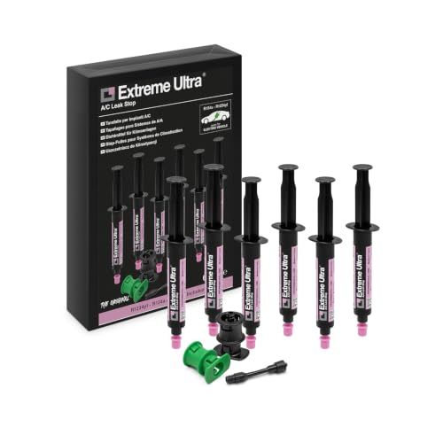 Errecom Extreme Ultra - 6 x 6 ml, Air Conditioning and Refrigeration Leak Stop for HVAC/R systems and Vehicle A/C systems, (adapters not included)