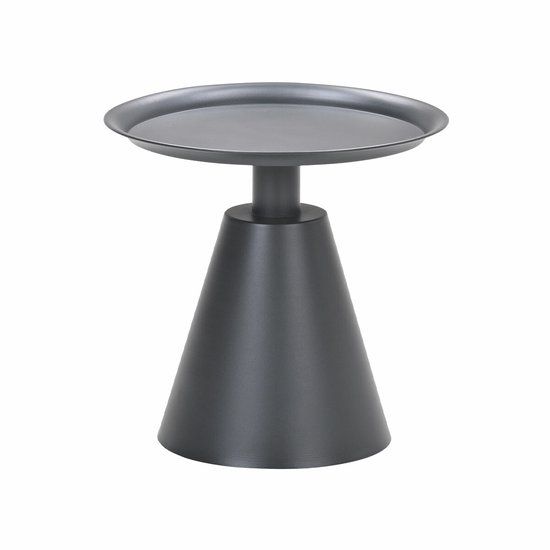 Garden Impressions Zavala bijzettafel - diameter 50xH48 cm - carbon black