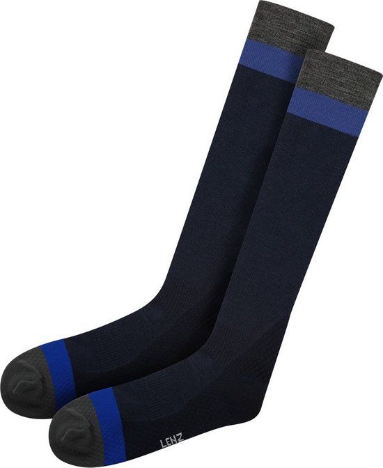 Lenz Merino Compression 1 Lange Sokken Blauw EU 42-44 Heren