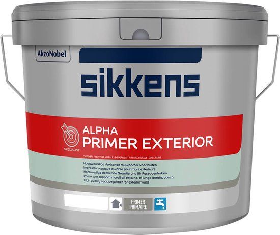 Sikkens Alpha Primer Exterior - Wit - 5 liter