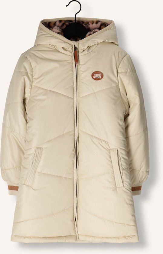 Moodstreet Jaira Jassen Meisjes - Winterjas - Ecru - Maat 158/164
