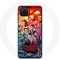 Maniacase Hoesje voor Samsung Galaxy A22 4G Stranger Things Teaser Seizoen 4 Poster Karakters Art