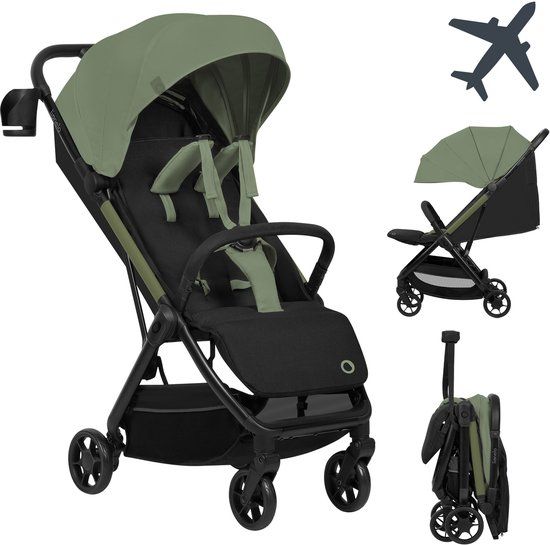 Lionelo Julie Air - Ultralichte Reisbuggy - Auto-Folding & Compact - Groen
