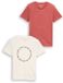 Tom Tailor - Slim fit T-shirt - Maat 176 - Faded Red