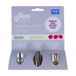 PME Jem Nozzles Set - Grote Bloemen Collectie, Pack van 3, Roestvrij staal