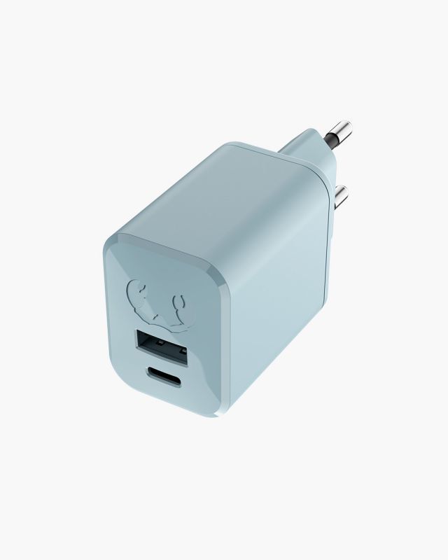 Fresh 'n Rebel 45W USB-C & USB-A Charger - Dusky Blue