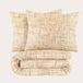 NOUS Living katoenen dekbedovertrek lits-jumeaux beige (240x220 cm)