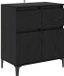 vidaXL Dressoir Zwart Eiken 60 x 35 x 70 cm