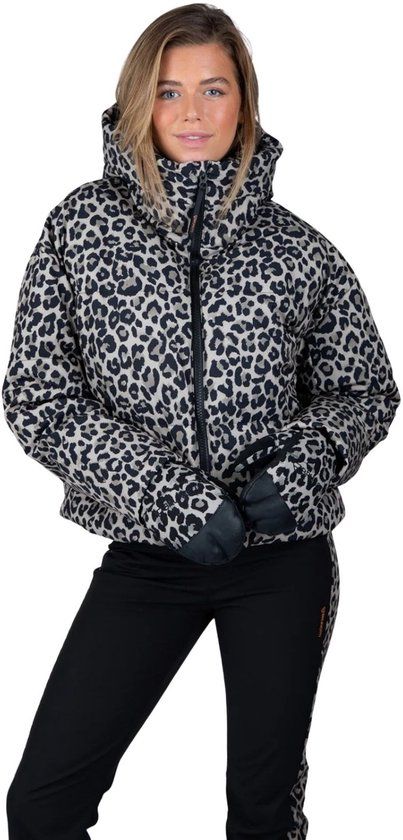 Brunotti Fiaskia-Print Dames Ski Jas | Wild Thing Fungi Beige M