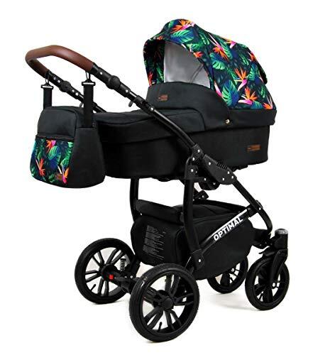 Lux4Kids Kinderwagen Optimum 3-in-1 2-in-1 megaset buggy autostoel babyzitje sportstoel gouden ketting 2-in-1 zonder autostoel