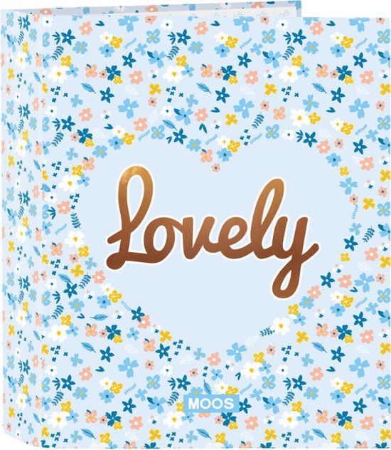 Ringmap Moos Lovely Licht Blauw A4 (27 x 33 x 6 cm)