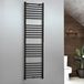 Hudson Reed Kent Sèche-serviettes électrique plat – Anthracite – 100 cm x 50 cm - Avec élément thermostatique câblé