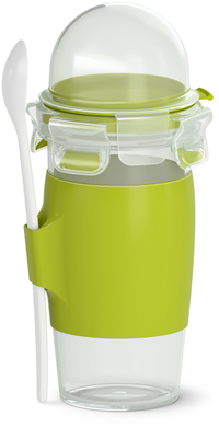 Tefal MasterSeal to Go Yoghurtbeker 0.45L - Groen/Transparant