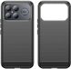 Techsuit Hoesje geschikt voor Xiaomi Poco F8 Ultra - Carbon Silicone Back Cover - Zwart