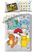 Pokémon Pokemon Rules beddengoedset, dekbedovertrek 140 x 200 cm + kussensloop, met Pikachu, Bulbizarre, Salamèche en Carapuce