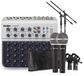 SubZero 8 Kanalen Mini Mixer en Microfoon Pakket
