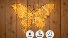 Anna's Collection Anna's Collection LED vlinder metalen kerstverlichting – 53 cm, 800 LED’s classic warm wit