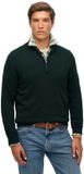 Superdry Essentials Katoenen Trui met Halve Rits Heren L