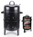 Merkloos 3-in-1 BBQ Rookoven en Houtskoolgrill Ø 46 cm