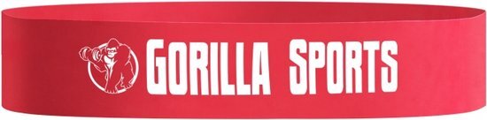 Gorilla Sports Fitnessband - Rood - 1,0 mm - Weerstandsband