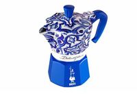 Bialetti 0005345 handmatig koffiezetapparaat Elektrische Moka Express 0,13 l Blauw, Wit