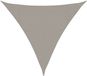 vidaXL Zonnezeil 160 g/m² driehoekig 3x3x3 m HDPE lichtgrijs