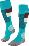FALKE SK4 Advanced sokken voor dames - Kniehoogte - Wol - Turquoise - Maat 37/38