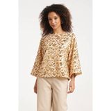 Smashed Lemon top met pailletten - beige/goud