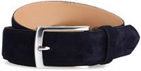 Manfield Heren Donkerblauwe Suède Riem Maat 085