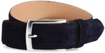 Manfield Heren Donkerblauwe Suède Riem Maat 085