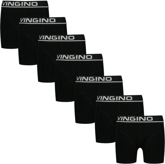 Vingino Boys Boxer 7 Pack Ondergoed & Nachtkleding Jongens - Zwart - Maat 134/140