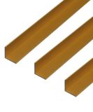 GAH-Alberts Alberts 498146 hoekprofiel | aluminium, goudkleurig geanodiseerd | 1000 x 25 x 25 mm | set van 3