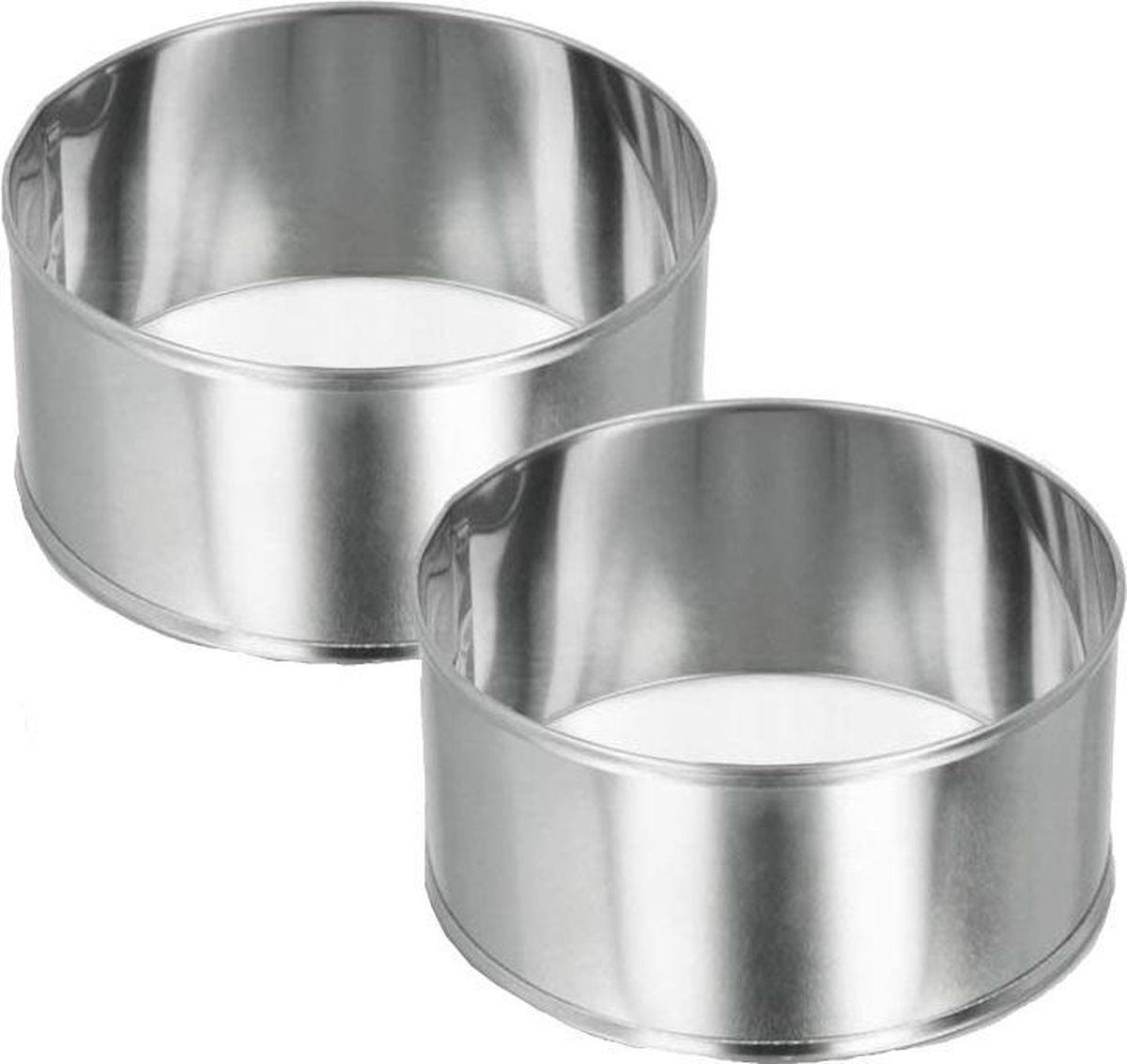 Metaltex Multifunctionele Kookringen 8,5 Cm Rvs Zilver 2 Stuks