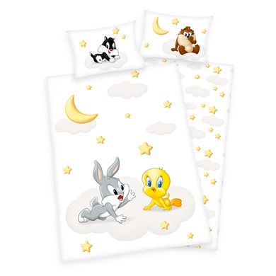 HERDING Baby Looney Tunes Bedding Set 100 x 135 cm