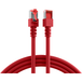 Patchkabel RJ45 Patchkabel Cat.6 S/FTP LSZH, rot 20m - 1 VPE = 5 Stück