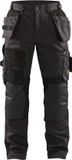 Blåkläder Werkbroek met Kevlar en stretch 1554-1860 - Donkergrijs/Zwart - D124